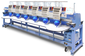 HappyJapan 6-head stretched-field multi-head embroidery machine