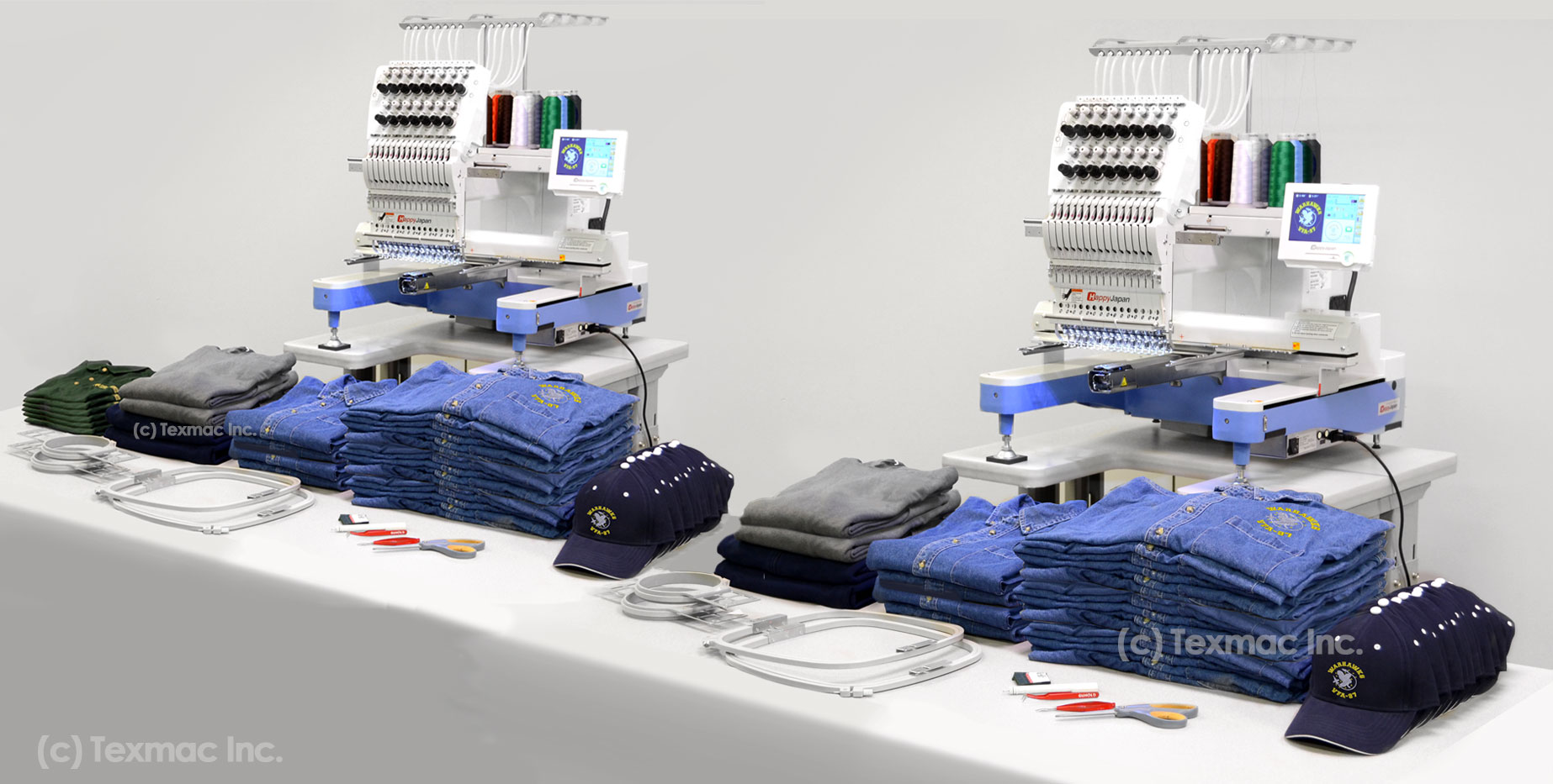2 single-head embroidery machines are better than 1 two-head